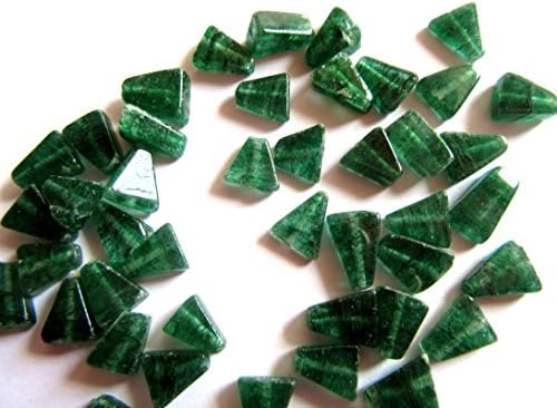 48 Deep Green Aventurine Triangle Beads, 7 x 4, mm, Healing Crystal Gemstone Beads, Beading /Jewelry Supplies