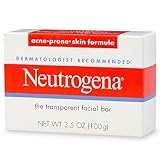 Neutrogena Transparent Facial Bar, Acne-Prone Skin Formula Soap 3.5 oz Pack of (2)