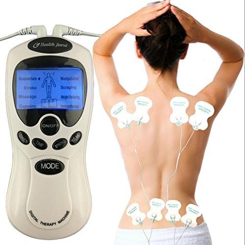 MARK AMPLEยฎ Mesin Digital Muscle Pain Relief Electrotherapy Device Therapy Machine Full Body Pulse Muscle Relax Massage 4 Pads Machine Therapy Meridian