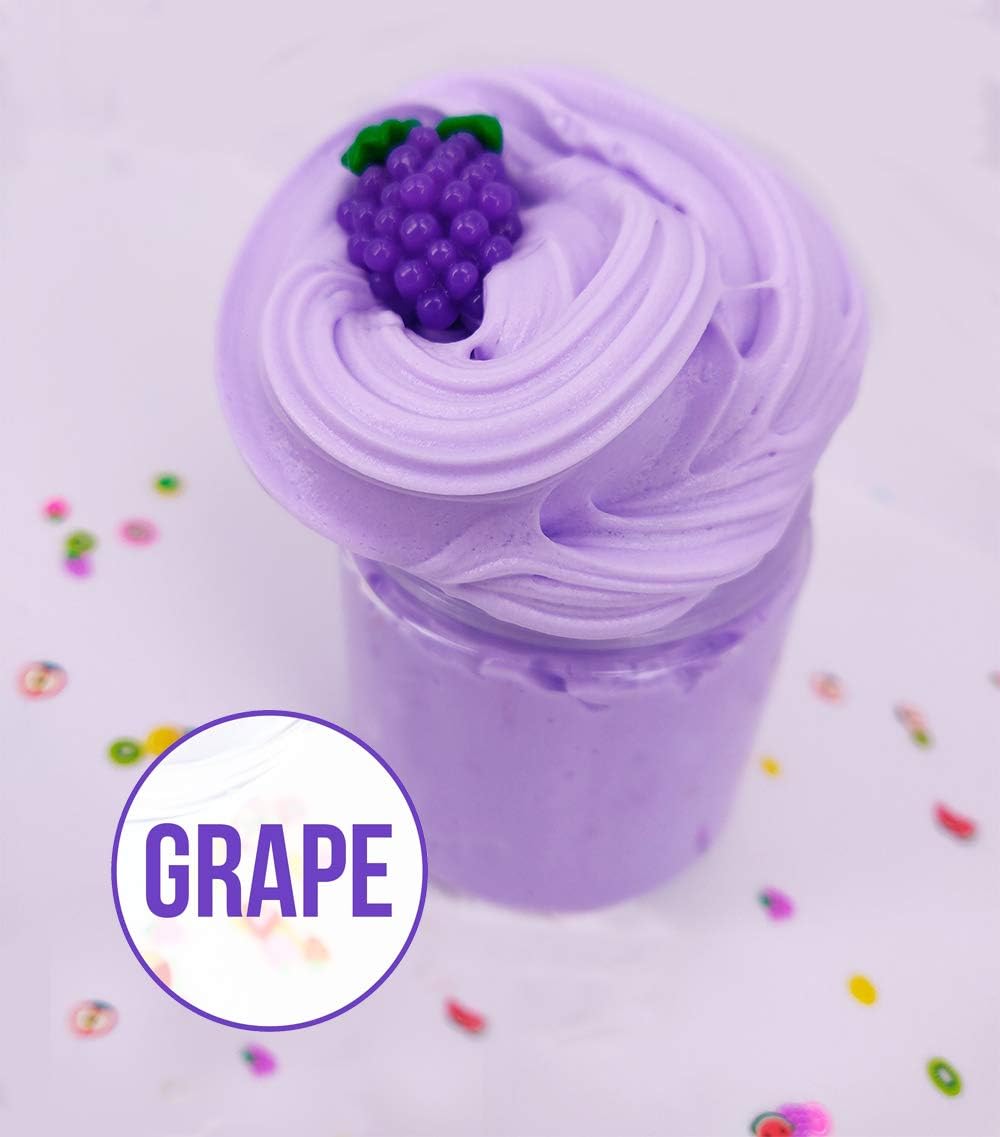 Sunool fluffly Butter Slime Grape,Slime Putty Stress Relief and Scented Sludge Toy 4OZ