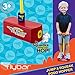Flybar My First Foam Pogo Jumper for Kids Fun and Safe Pogo Stick for Toddlers, Durable Foam and Bungee Jumper for Ages 3 and up, Supports up to 250lbs (Red LED), 5.51x4.92x10.43