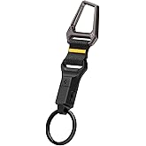 Spigen Life Magnetic Keychain Key Holder, Quick Release | Secure Lock System, Detachable Carabiner Clip, for Men &amp; Women - Black