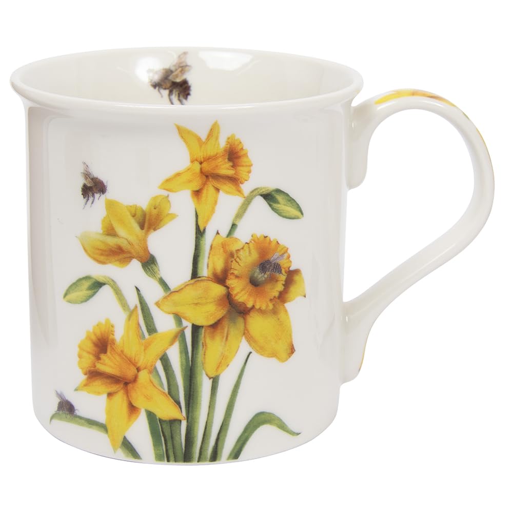 The Leonardo Collection Bee-Tanical - Daffodils and Bees Fine China Mug