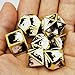 Haxtec Metal Dice Set D&D Gold Black White Metal DND Dice for Dungeons and Dragons RPG Games