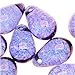 Czech Glass Smooth Teardrop Beads 9x6mm - Luminescent Amethyst (20)