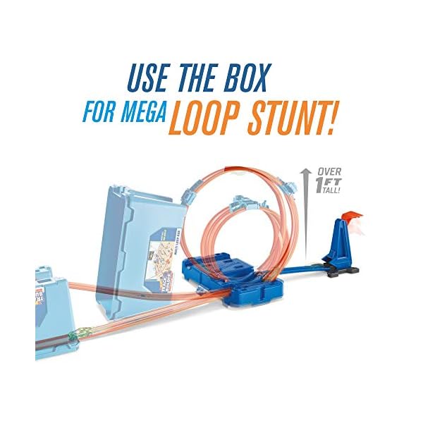 Hot Wheels Track Builder Multi Loop Box Ultimate Storage 1 Feet of Track, Connectors, Launcher, Diecast Car, Portable…