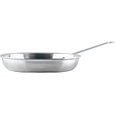 Winco Commercial-Grade Aluminium Fry Pan/Skillet, Satin Finish, 10"
