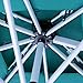 PURPLE LEAF 10ft Patio Umbrella Outdoor Square Umbrella Large Cantilever Umbrella Windproof Offset Heavy Duty Sun for Garden Deck Pool Patio, Turquoise Blue