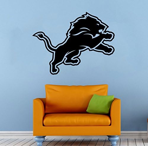Detroit Lions NFL Vinyl Decal Wall Sticker Emblem Football Team Logo Sport Home Interior Removable Decor