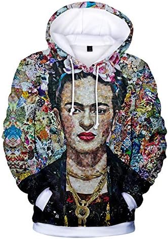 ALIDONE Frida Kahlo Mexican Painter 3D Print Men's and Women's Hoodies Long Sleeve Pullover