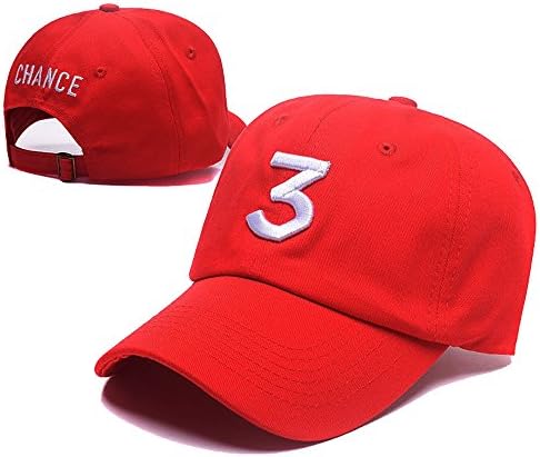 Bonrcea Embroider Number 3 Cool Baseball Caps, Adjustable Sport Causal Plain Hats Unisex