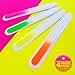 Glass Files for Nails, Neon Glass Fingernail Files, Manicure Nail Care, Gentle Precision Filing, Expertly Shape Nails & Enjoy a Smooth Finish - Bona Fide Beauty Premium Czech Glass