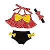Baby-Girl-Swimwear-Bikini-SuitElaco-Kids-Top-Briefs-Headband-3PCS-Set-Swimsuit