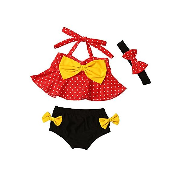 Baby-Girl-Swimwear-Bikini-SuitElaco-Kids-Top-Briefs-Headband-3PCS-Set-Swimsuit