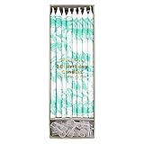 Meri Meri 45-2713 Birthday Candles, Set of 24 Candles (Mint Marbled)