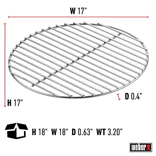 er 7441 Replacement Charcoal Grates, 17" grate for 22’’ Charcoal