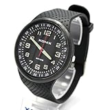 100m Water Resistant Waterproof Men's Black Rubber Strap Analog Luxury Sport Watch SB-008