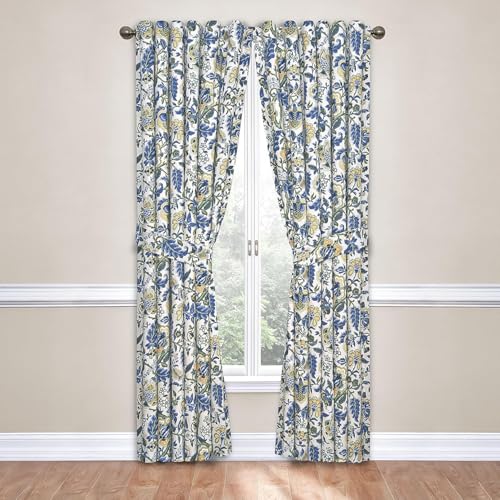Waverly Curtains for Bedroom - Imperial Dress 52" x 63" Decorative Single Panel…