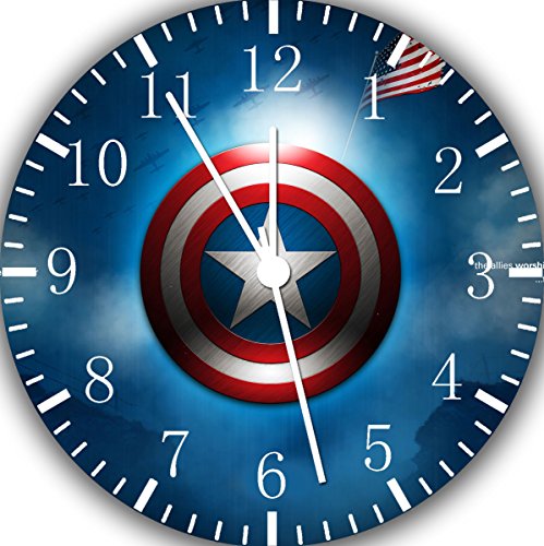 Captain America Frameless Borderless Wall Clock