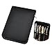 Voilamart Fountain Pen Case Rollerball Pen Holder PU Leather Bag Pouch for 12 Pens - Black