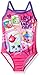 Shopkins Girls Swimsuit, Pink, 5/6