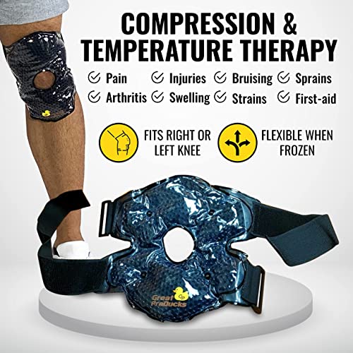 Great PraDucks Hot & Cold Packs for Injuries Reusable Heating & Cooling Compression Therapy