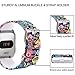 Maledan for Fitbit Versa Bands, Water Resistant Breathable Strap Wristbands for Fitbit Versa Fitness Smart Watch, Colorful Jellyfish, Small