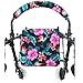 Crutcheze Hawaiian Bouquet Rollator Walker Seat and Backrest Covers Designer Fashion Accessories Made in USA