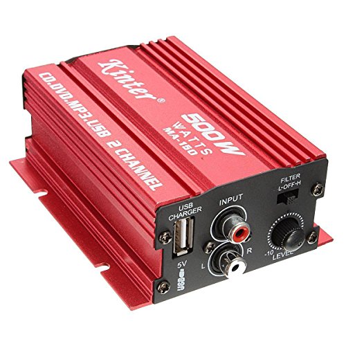 Kinter MA-150 Amplifier Digital Stereo Amplifier For Car Motorcycle and Boat (Max Power = 40 watts)