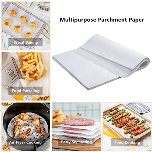 MineDecor 100 Count Perforated Parchment Paper Bamboo Steamer Liners for Air Fryer Parchment