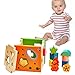 [US CPSC Certificated] Babylian Educational Sorting Cube Toys Bricks of Different Wooden Shapes and Colors for 1-3 Years Old young Childhood Intellectual Education