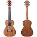 ADM Concert Ukulele Beginner Kit Mahogany Hawaiian Wood 23 Inch Ukelele Bundle Ukalalee Set with Uke Free Starter Lessons for kids Students and Adults, Brown
