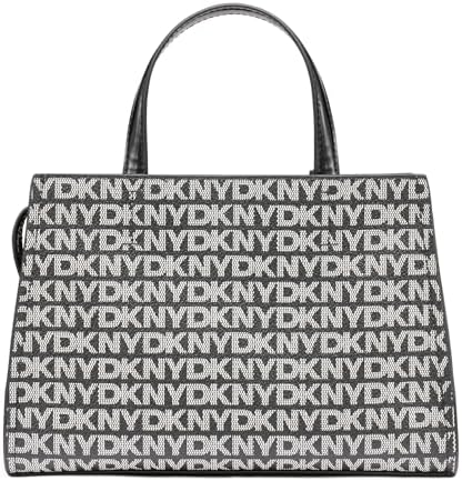 Crossbody da donna Avril SMALL Satchel 100% PVC con trim, logo nero e nero