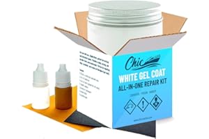 Marine Gel Coat Repair Kit for Boat White and Black Fiberglass Made in Canada