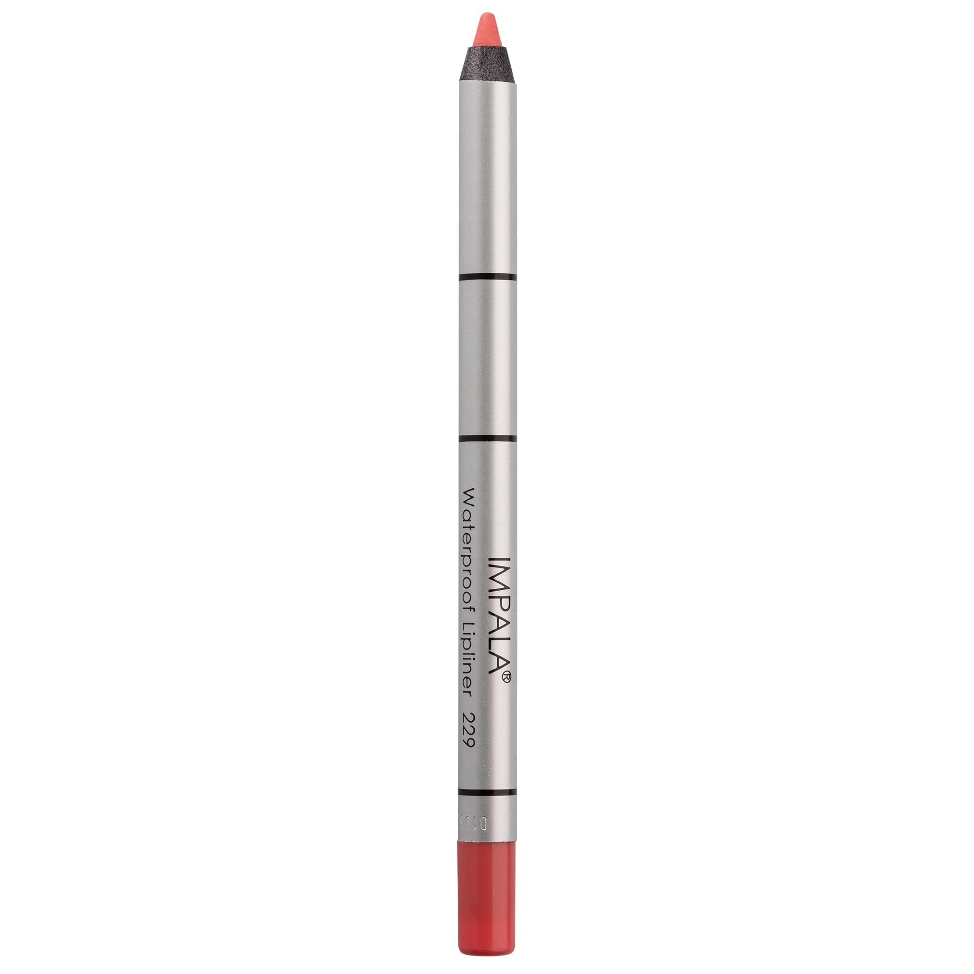 IMPALA | Creamy Waterproof Lip Pencil Matte Pink Coral Color 229 | Permanent Lip Liner | Waterproof Lip Pencil | Long-lasting Lip Liner | Volumizing Effect