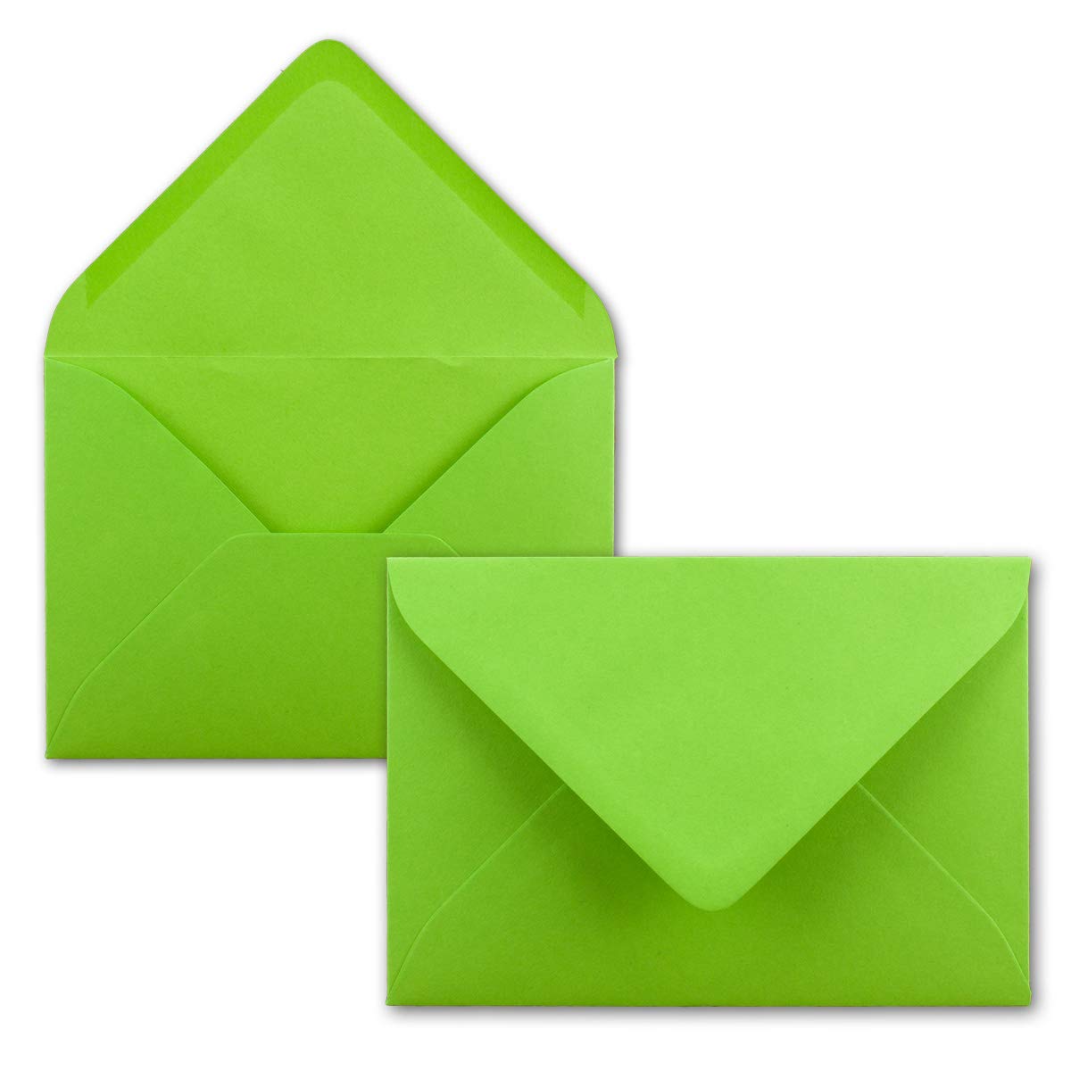 Gustav Neuser 25 Mini Envelopes 5.2 x 7.6 cm Light Green Miniature Envelopes with Wet Seal for Flower Greetings, Greeting Cards, Pendants and Gifts