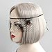 KingsCat Mesh Mask Spider Masquerade Halloween for Women Black