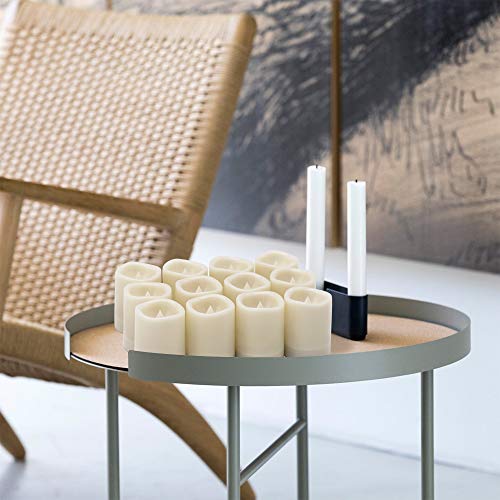 10 Pack Flameless Votive Candles With Remote - Battery Operated Warm White LED Candles With Timer For Wedding, Dinner & Holiday Decor