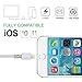 iPhone Charger, KOQIDA 3PACK(6FT) Nylon Braided Lightning Cable Syncing and Fast Charging Cable Cord Compatible with iPhone X/8/7/6s/6/Plus/5se/5s/5c/5,iPod,iPad & more (3 PACK Silver)