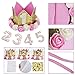 Legendog Dog Birthday Party Supplies, Dog Girl or Boy Birthday Party Decorations, Dog Birthday Hat, Happy Dog Birthday Party Decorations (Pink)
