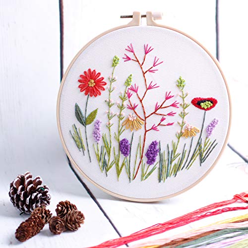 Full range embroidery kits for beginners stamped embroidery kit
