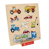 Hape Vehicles Toddler Wooden Knob Puzzle