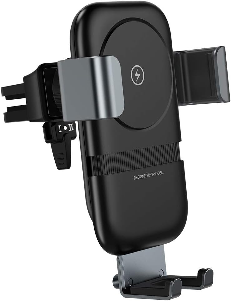 Andobil Wireless Car Charger Mount, AutoClamping Gravity Sensor Cell