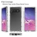 AMENQ Crystal Clear Case for Samsung Galaxy S10+ Plus, Three Layer Ultra Hybrid Shockproof TPU Bumper and Rugged Clear Hard Protective Armor Phone Cover for Galaxy S10+ Plus 6.4 inch (2019), Clear