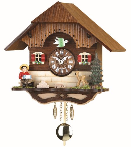 Trenkle Kuckulino Black Forest Clock Black Forest House with quartz movement and cuckoo chime TU 2040 PQ