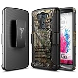 LG G3 Case, NageBee [Heavy Duty] Armor Shock Proof Dual Layer [Swivel Belt Clip] Holster with [Kickstand] Combo Rugged Case for LG G3 - Camouflage