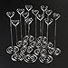 ULTNICE 12pcs Heart Shape Table Number Holders Name Card Holders Memo Clip