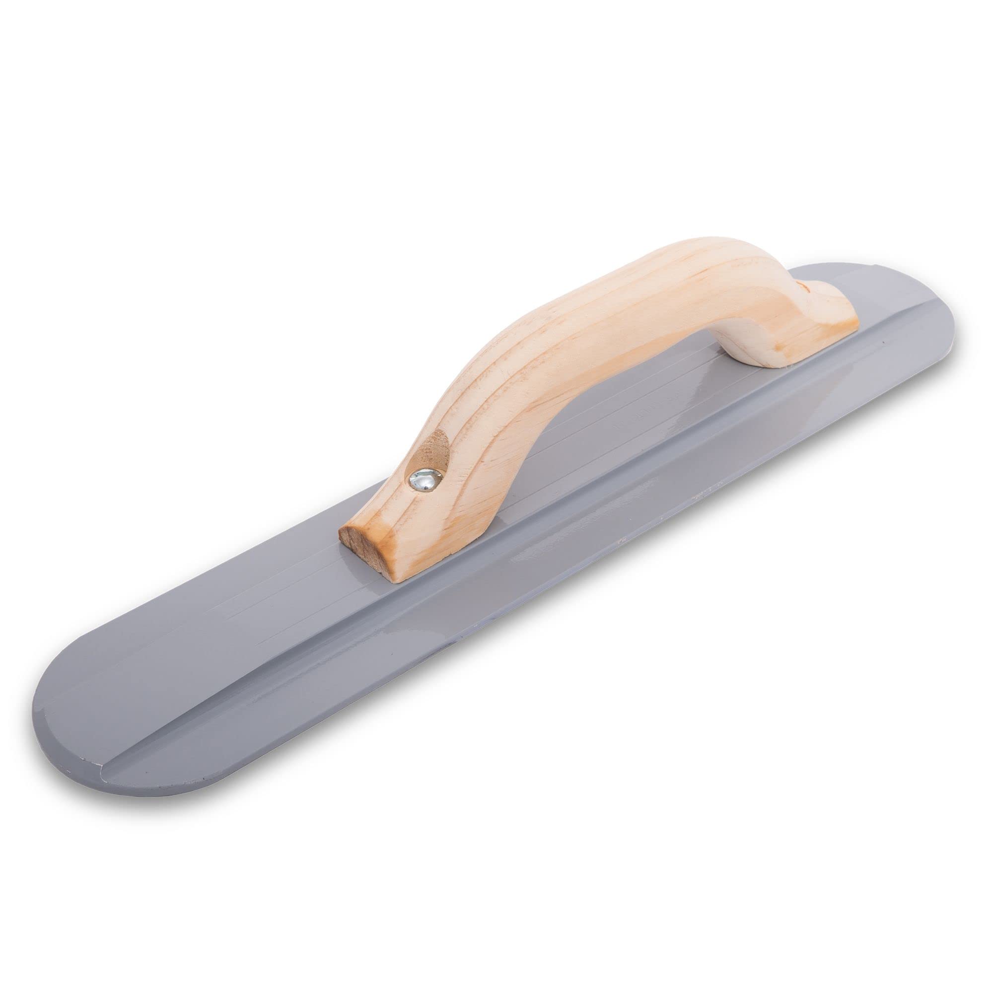 Marshalltown 141 Hand Smoother with Wooden Handle, Made of Magnesium, for Floor and Concrete, Size of Smoother: 305 x 79 mm