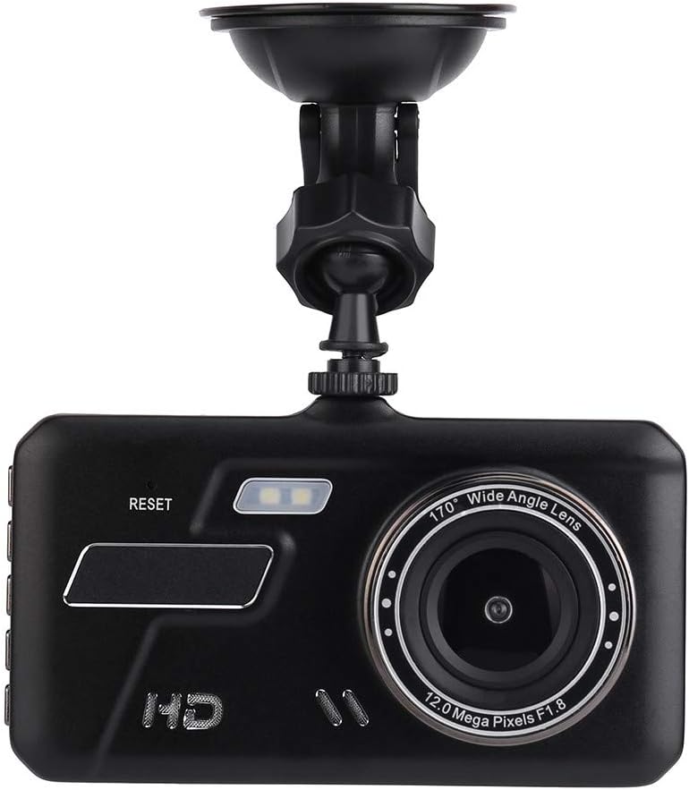 Kuerqi Full HD 1080P 4'' Display Dual Lens Vehicle Car DVR Video Camera Recorder Dashboard Dash 170&deg; Degree Wide-Angle Cam G-sensor Rear camera