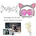 Cat Ear Headphones Glowing Light with USB Charging for Phone, Computer, Tablet
